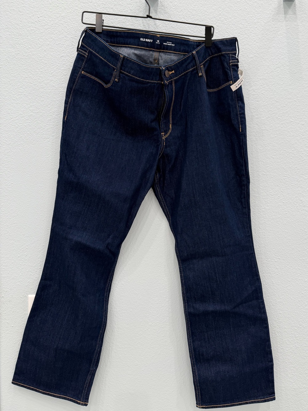 NWT Old Navy Mid-Rise Wow Boot-Cut Jeans Dark Wash 18 Petite